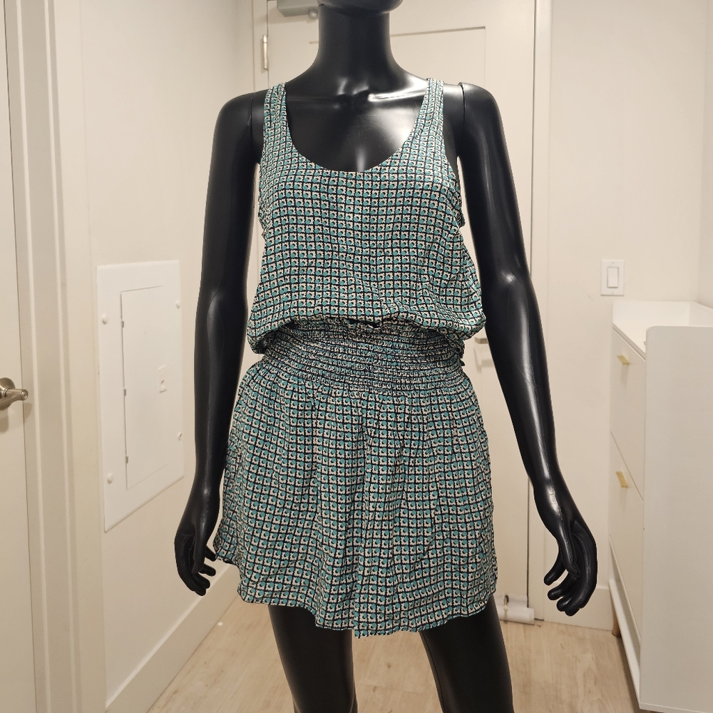 Stylish Green and Black Patterned Co-ord Set